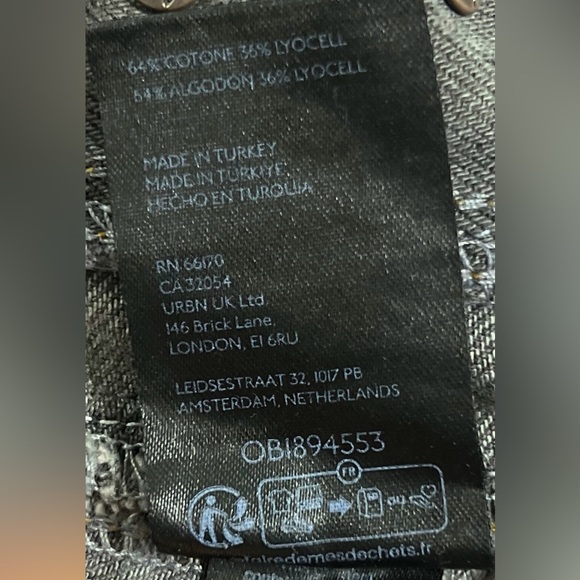 We The Free Gray Denim FREE PEOPLE - GOOD LUCK BARREL OVERALLS - Size Medium - Picture 10 of 10